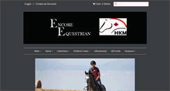 Desktop Screenshot of encoreequestrian.com
