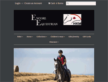 Tablet Screenshot of encoreequestrian.com